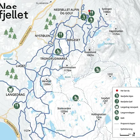 Skogsbu - Stylish, Close To Centers And Hiking Trails Hébergement de vacances Nesbyen